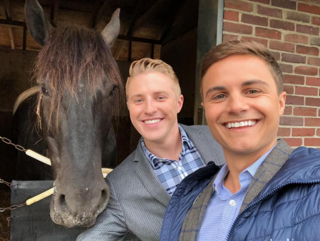 A selfie with Harley, the racetrack pony. (Julie June Stewart photo)